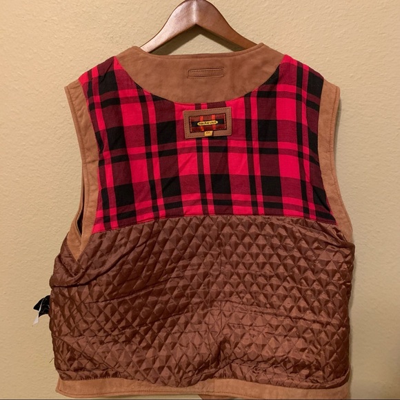 Braeval Buffalo Hide Leather Vest - Picture 3 of 7